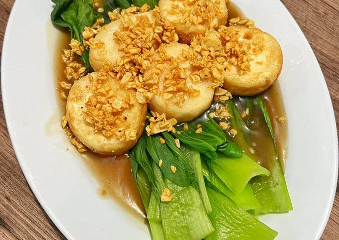 Resep Pakcoy Tofu Bawang Oleh Aqmarina Vaharani Cookpad