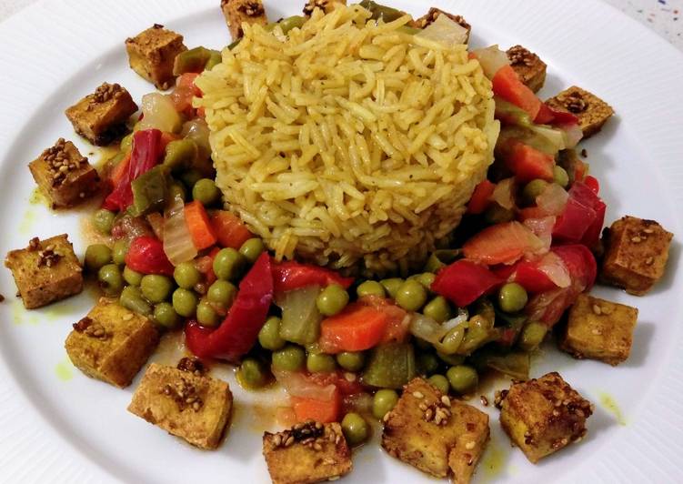 Arroz Salteado Con Verduras Y Tofu Con S Samo Y Miel Receta De Mari J