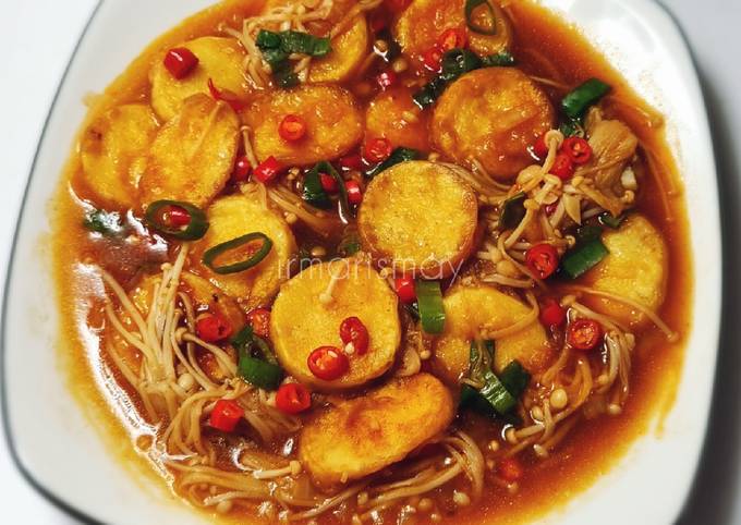 Resep Tumis Tofu Jamur Enoki Oleh Irma Rismayanti Cookpad