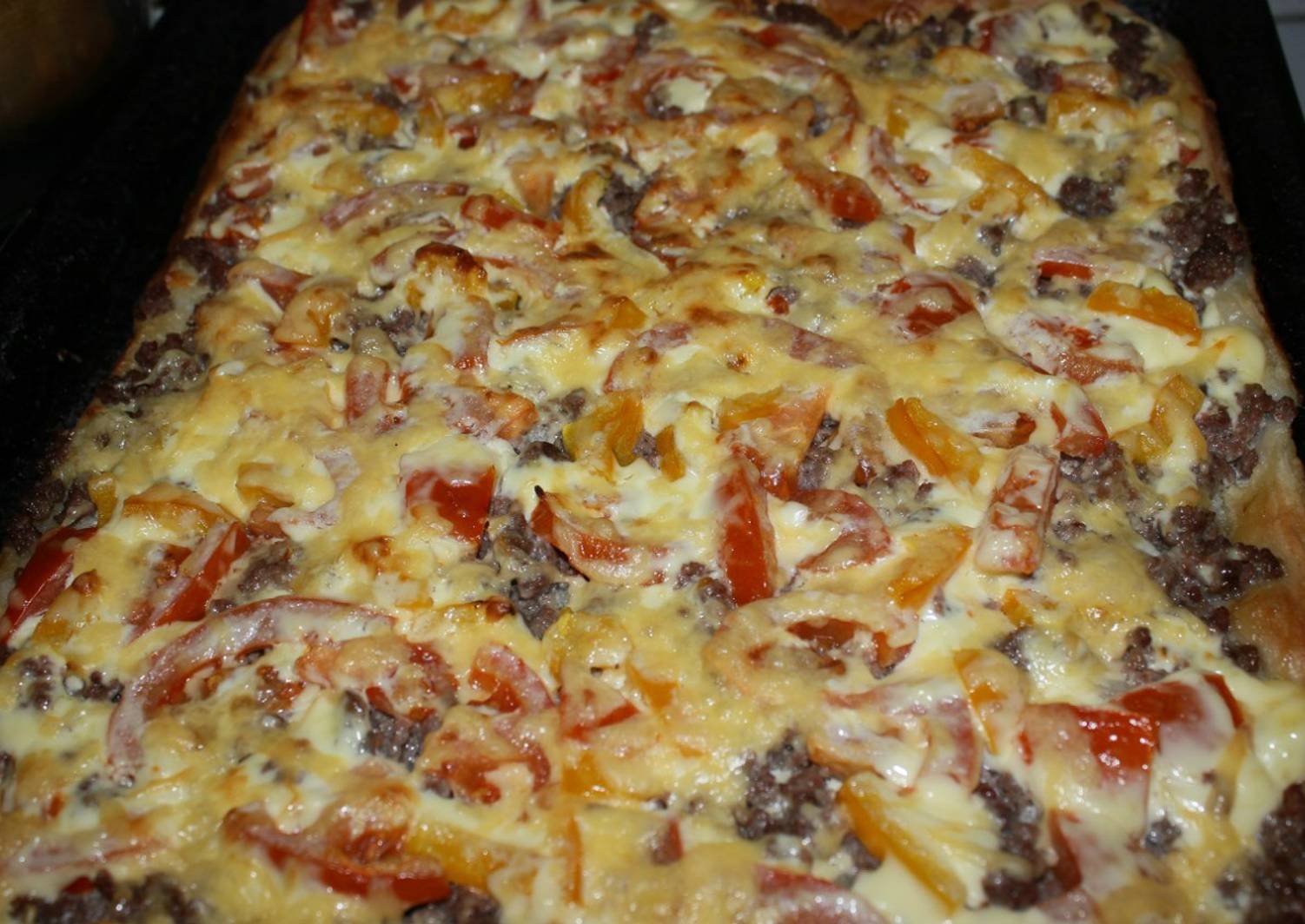 рецепт пицца мясная в духовке фото 8