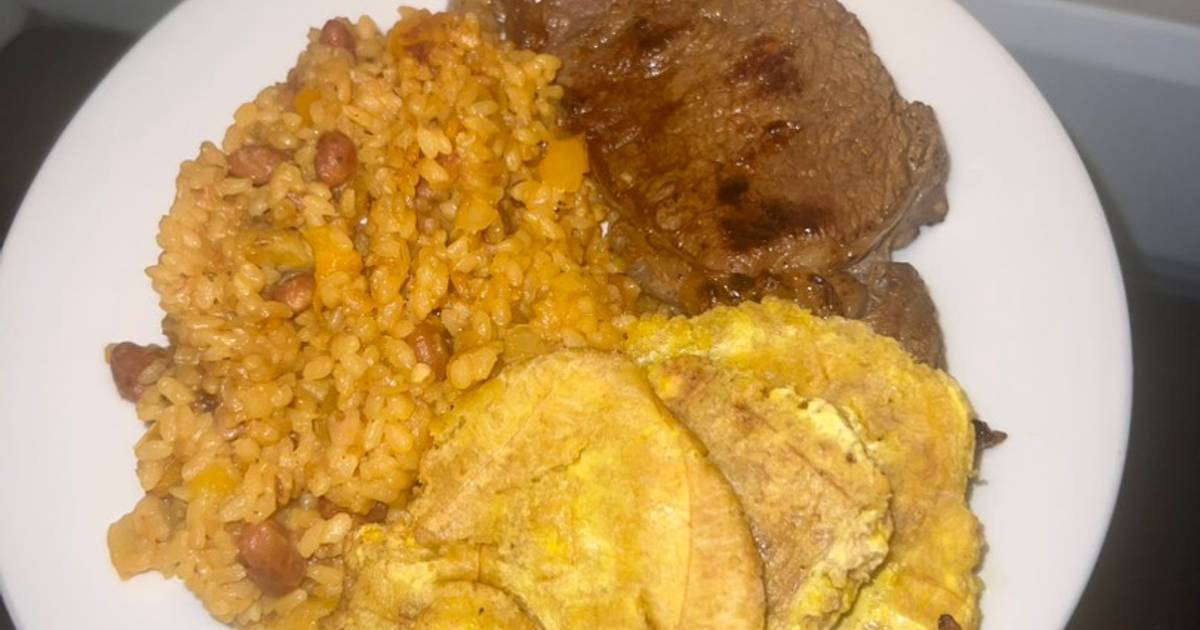 Arroz Mamposteado Ny Strip Y Tostones Receta De Puro Amor Pr Cookpad