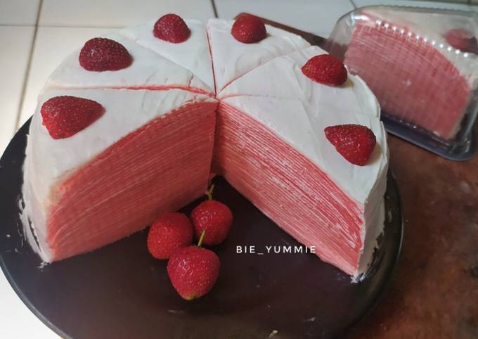 Resep Mille Crepes Strawberry Oleh Ria Arbie Cookpad