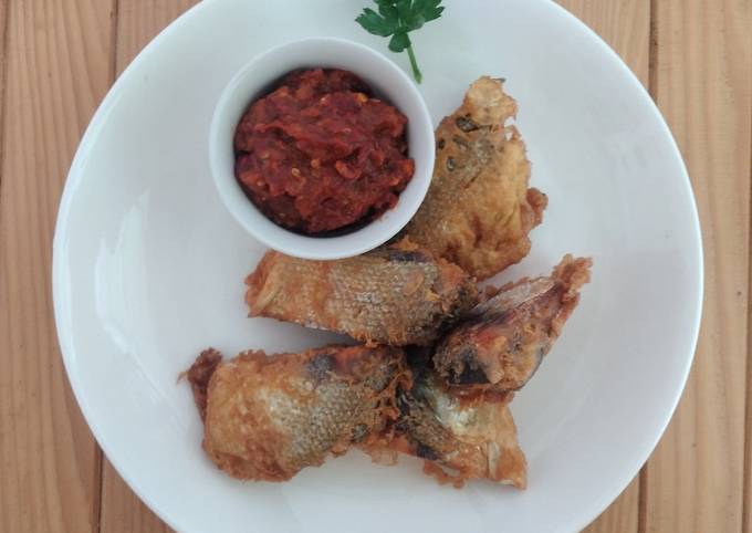 Resep Bandeng Goreng Sambel Terasi Oleh Ria Mamanya Tata Cookpad