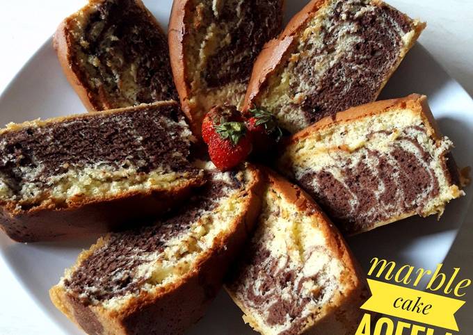 Resep Marble Cake Cake Marmer Jadul Lembut Oleh Aqeela Qeela Cookpad