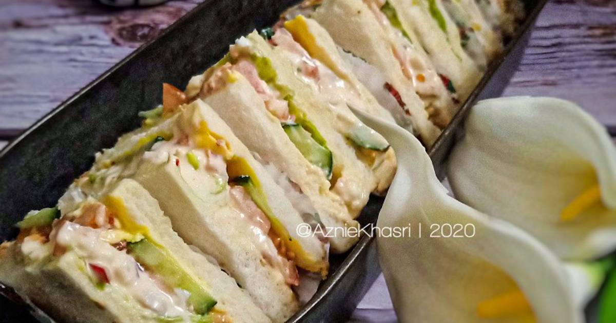 Resipi Sandwich Tuna Telur Oleh Aznie Khasri Cookpad