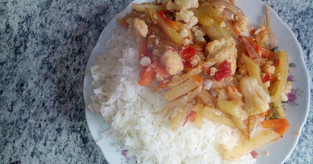 Cocinar Coliflor Saltado Receta De Mercedes Huaman Flores Cookpad