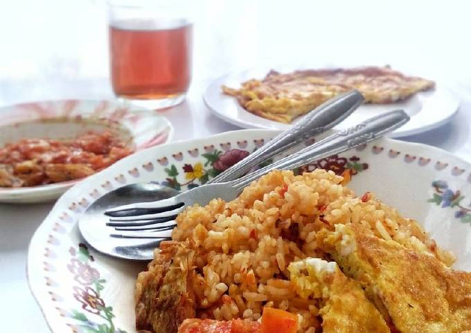 Resep Nasi Goreng Kampung Ikan Asin Telur Dadar Pr Nasigoreng Oleh