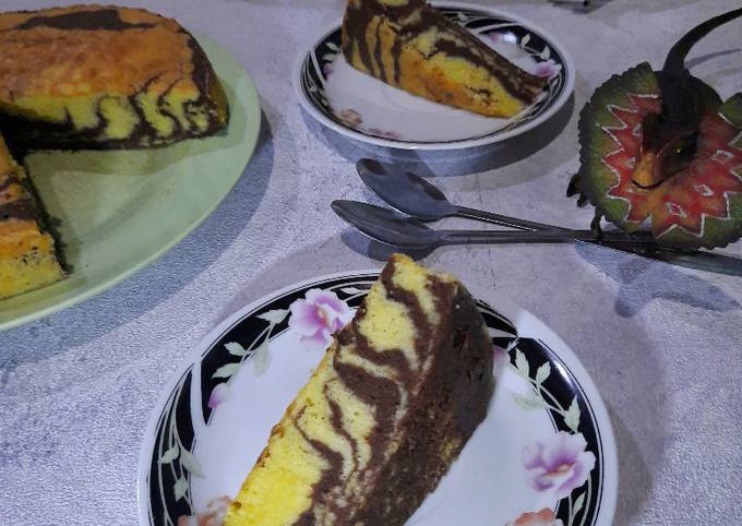 Resep Zebra Butter Cake Oleh Koki Bayi Cookpad