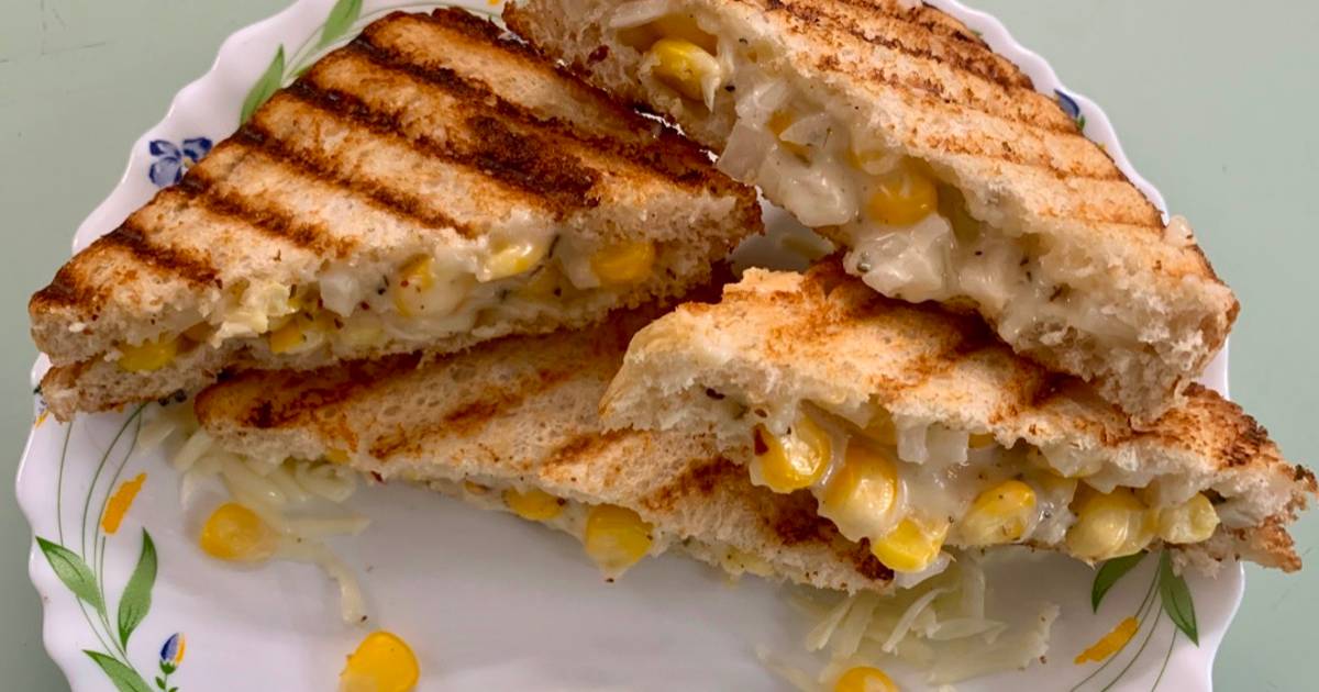 Corn Cheese Sandwich Recipe By Smita Agarwal Cookpad