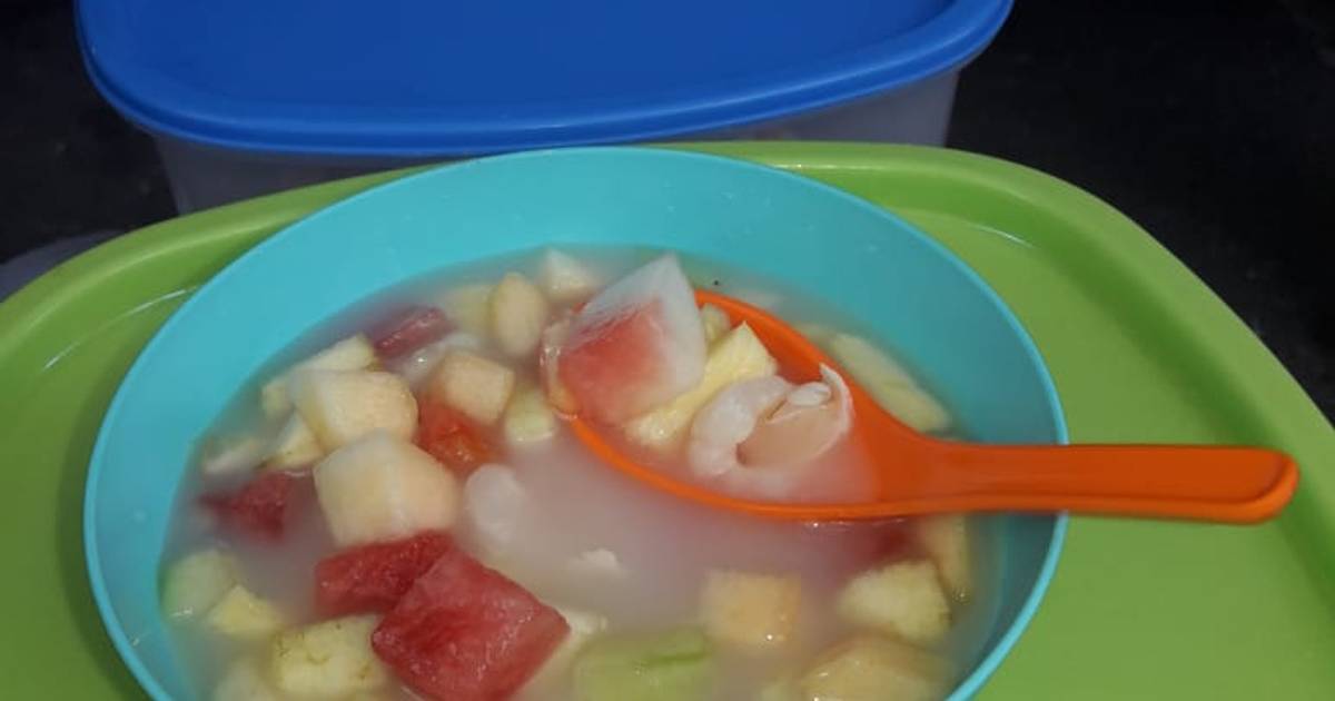 Resep Es Buah Leci Melon Enak Dan Mudah Cookpad