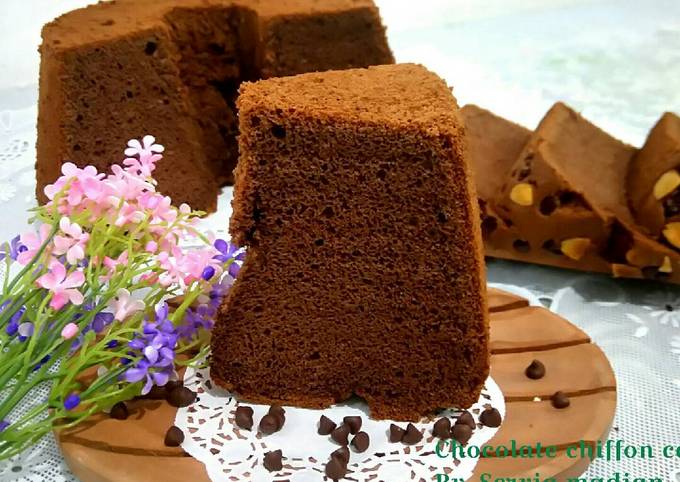 Resep Chocolate Chiffon Cake Oleh Servia Madian Cookpad