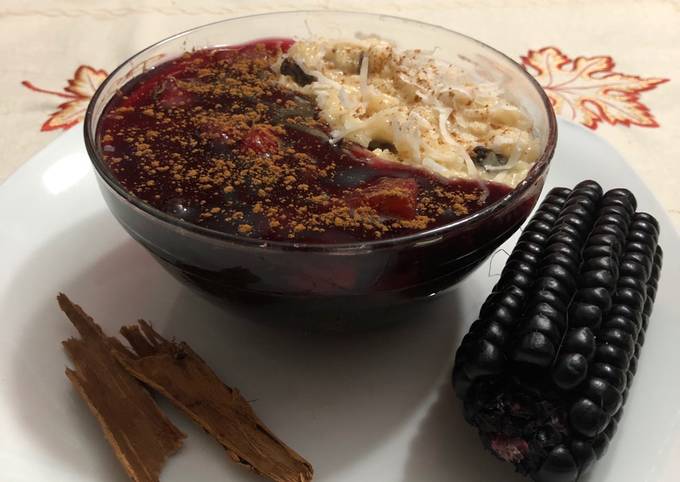 Arroz con leche y mazamorra morada Receta de Nathalie Lucía Cookpad