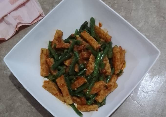 Resep Balado Tempe Dan Kacang Panjang Oleh Ani Brilian Cookpad