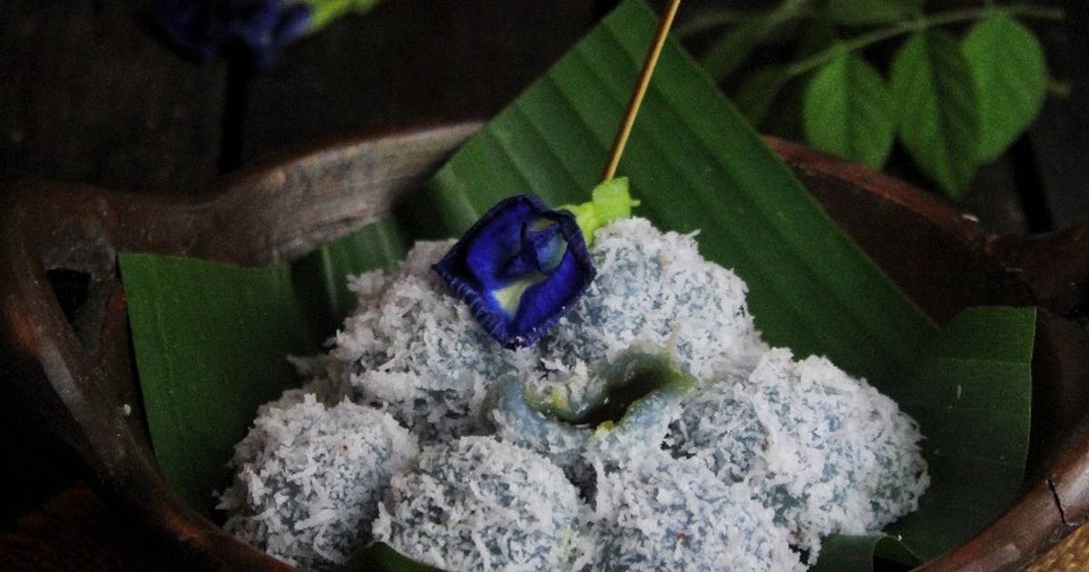 Resep Klepon Bunga Telang Oleh Tungku Hitam Cookpad