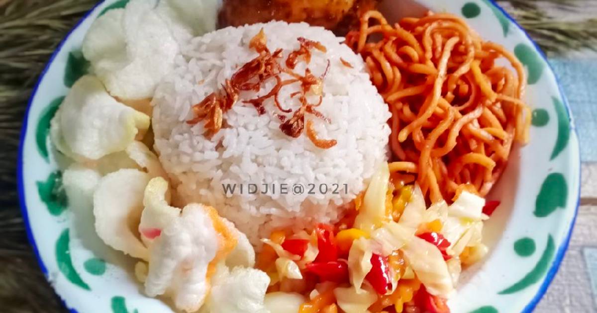 Resep Nasi Uduk Komplit Minimalis Oleh Widjie Astuti Cookpad