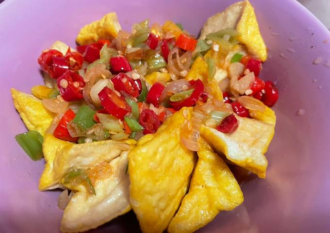 Resep Tahu Cabai Garam Saos Tiram Oleh Mimih Rissa Cookpad