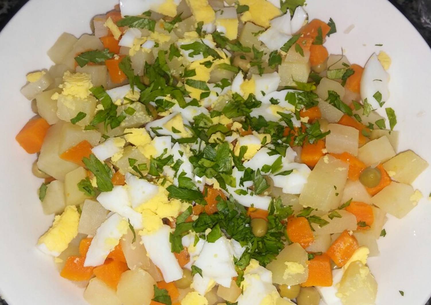 Ensalada De Papa Zanahoria Y Huevo Receta De Griselda Condori Grey S