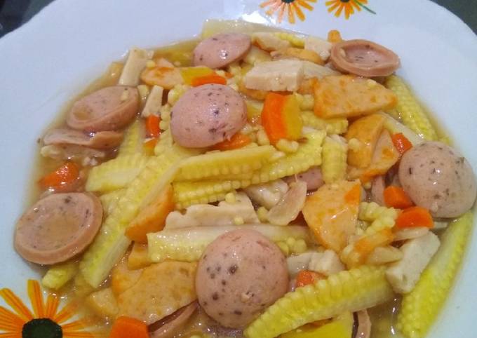 Resep Cah Jagung Muda Sosis Dkk Oleh Maria Crishtabella Cookpad