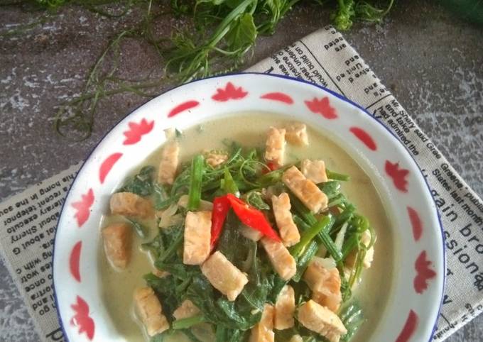 Resep Sayur Tempe Daun Pucuk Labu Siam Oleh Martian Prasetyani Cookpad