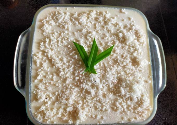 Coconut Milk Pudding Recipe By Darshana Patel Cookpad