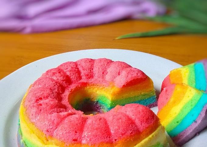 Resep Rainbow Cake Kukus Oleh Nunu Ulfah Cookpad