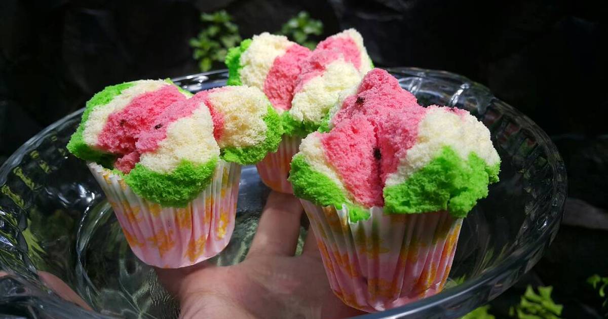 Resep Bolu Kukus Mekar Semangka Enak Dan Mudah Cookpad