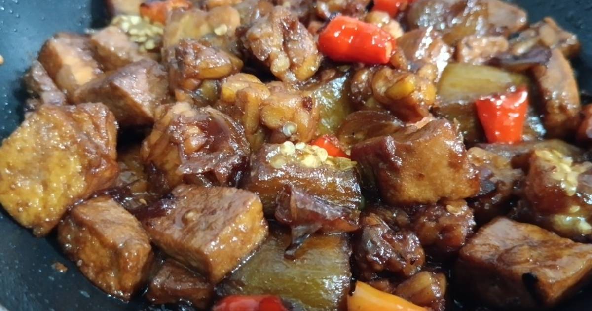 Resep Onseng T Terong Tahu Tempe Oleh Amilatul Lailiyah Cookpad