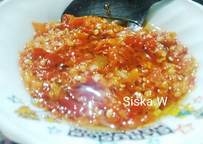 Resep Sambal Korek Enak Oleh Siska Wahyuni Cookpad