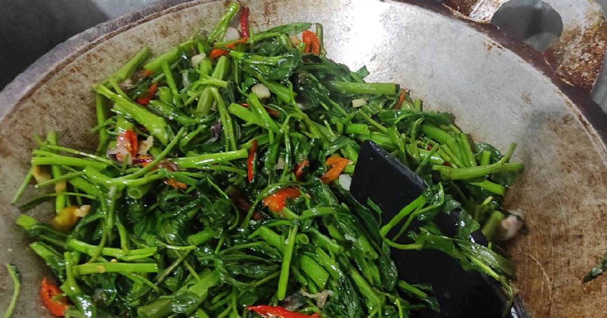 Resep Tumis Kangkung Simple Oleh Calonmama Cookpad