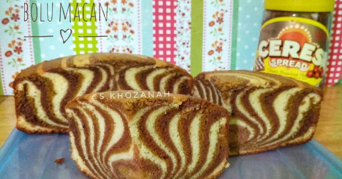 Resep Bolu Macan Zebra Marmer Cake Oleh Siti Khozanah Cookpad