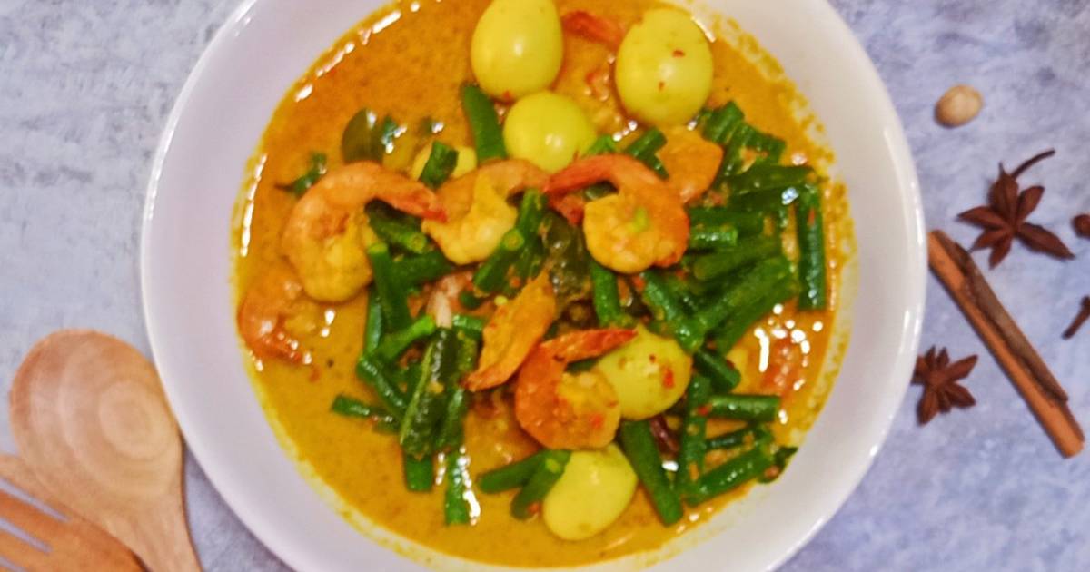 Resep Gulai Kacang Panjang Udang Telur Puyuh Oleh Tommy Wiriadi Putra