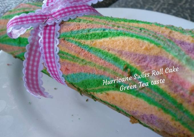 Resep Hurricane Swiss Roll Cake Green Tea Motif Songket Oleh Rifa