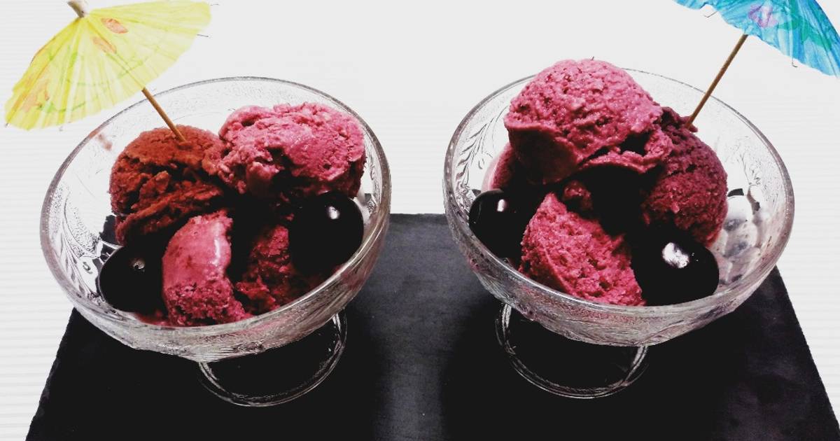 Helado De Cerezas Con Yogur Receta De Mari Carmen Cookpad