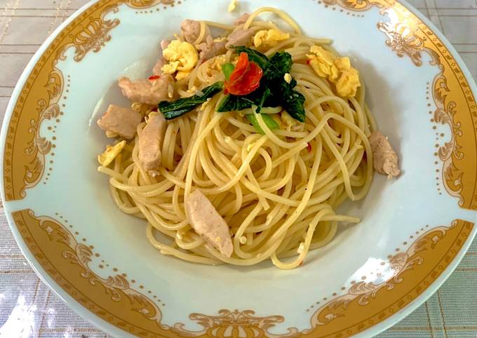 Resep Spaghetti Aglio E Olio Topping Apa Pun Jadi Oleh Citra Adhelia