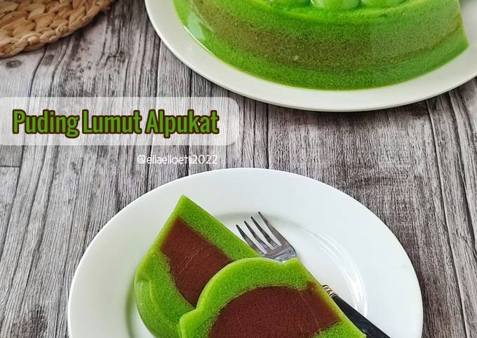 Resep Puding Lumut Alpukat Iner Coklat Oleh Ellaelloet Cookpad