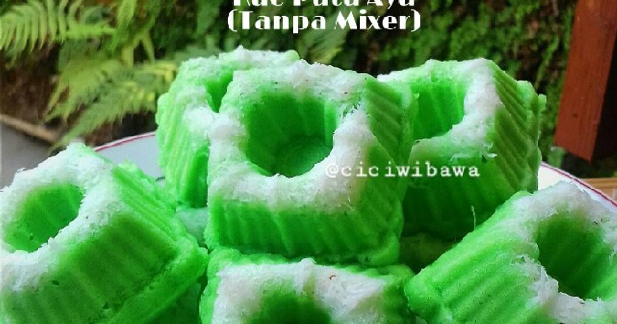 Resep Kue Putu Ayu Lembut Simpel Tanpa Mixer Oleh Cici Wibawa Cookpad