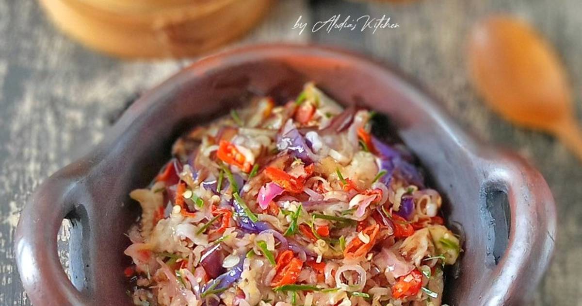 Resep Terong Suwir Sambal Matah Oleh Vey Alodia S Kitchen Cookpad