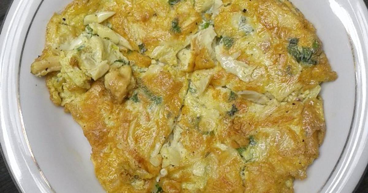 Resep Telor Dadar Jamur Tiram oleh UMMI امينة علوي Cookpad