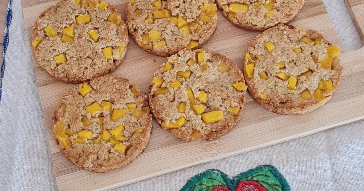 Galletas de avena coco y mango sin azúcares agregados Receta de