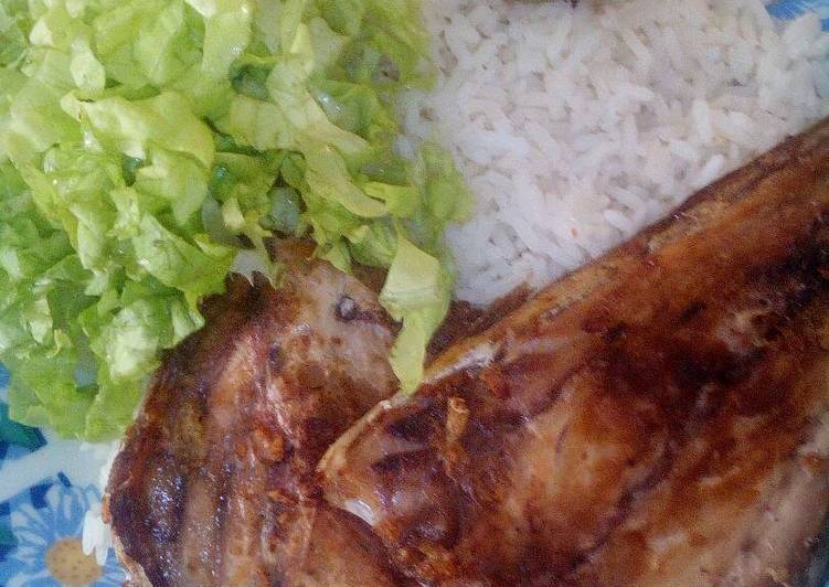 Pescado Frito Con Ensalada Y Arroz Receta De Mercedes Huaman Flores