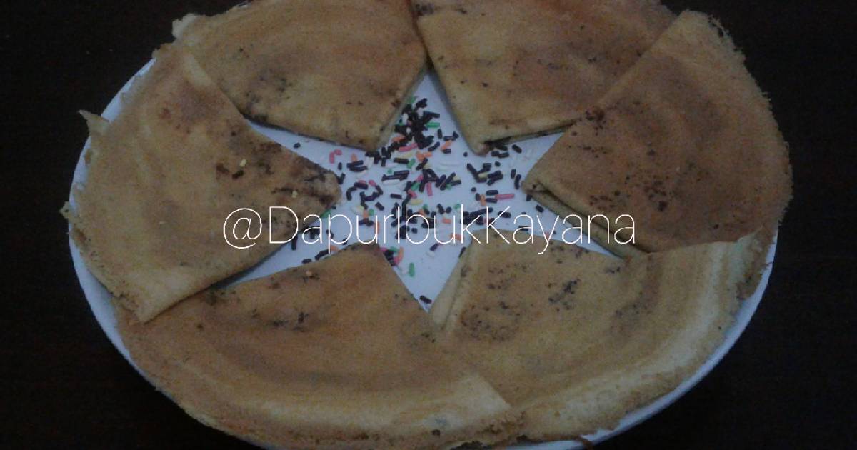 Resep Crepes Teflon Manis Tepung Segitiga Biru Enak Dan Mudah Cookpad