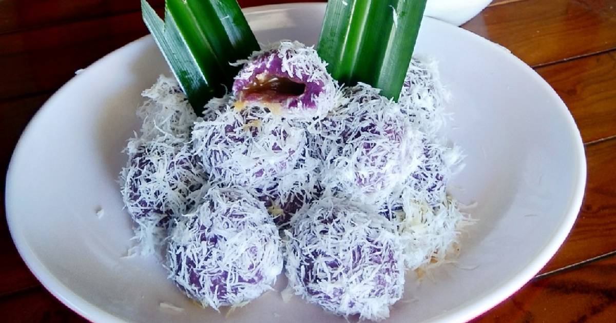 Resep Klepon Ubi Ungu Oleh Yuyun Kristia Cookpad