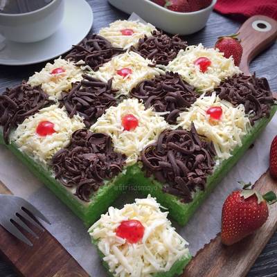 Resep Brownies Kukus Pandan Coklat Keju Oleh Fitri Sasmaya Cookpad