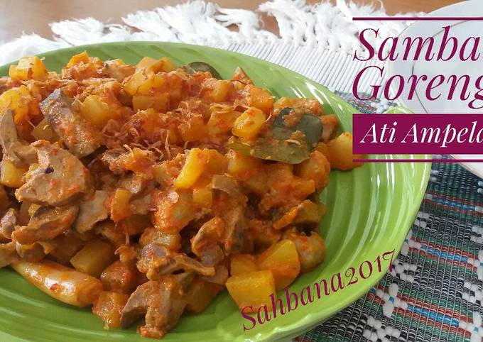 Resep Sambal Goreng Ati Ampela Oleh Dewi Sahbana Cookpad