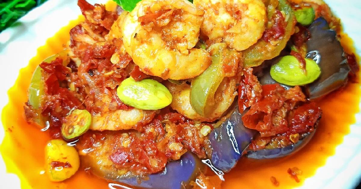 Resep Sambalado Udang Tepe Terong Pete Ala Padang Oleh Citra Cookpad