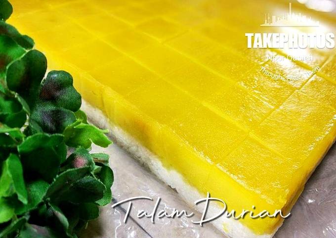 Resipi Talam Durian Oleh Noor Qasieh Cookpad