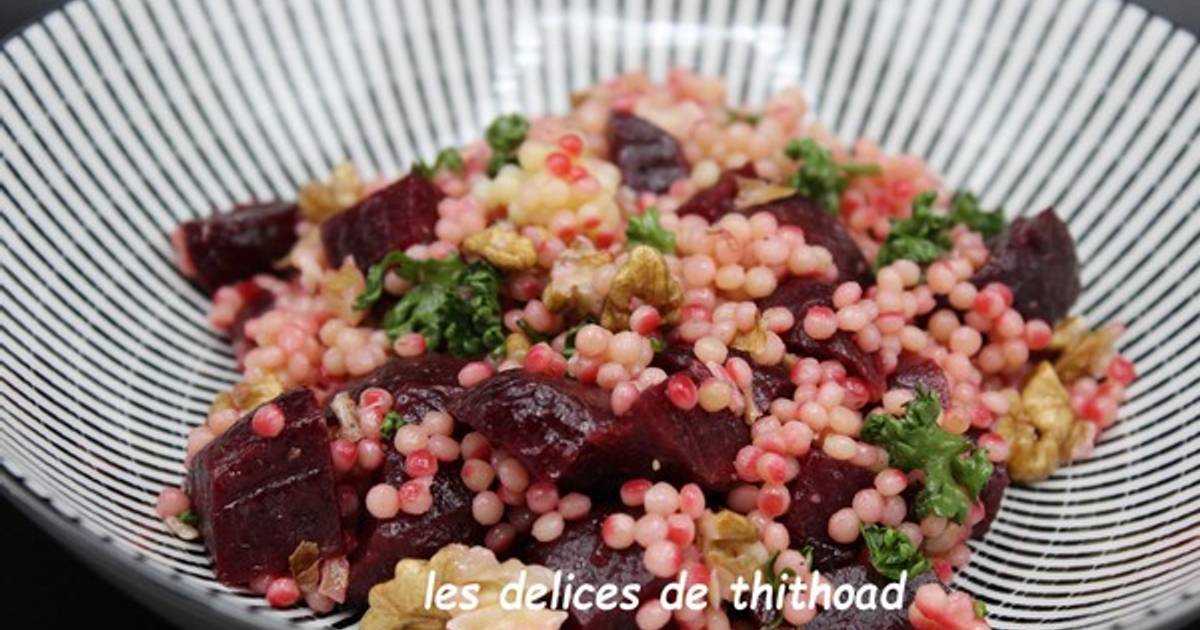 Salade de couscous perlé aux betteraves de Annyvonne Postic Cookpad