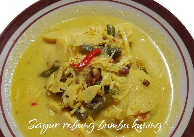 Resep Sayur Rebung Rebung Kuah Kuning Gulai Rebung Oleh Novita