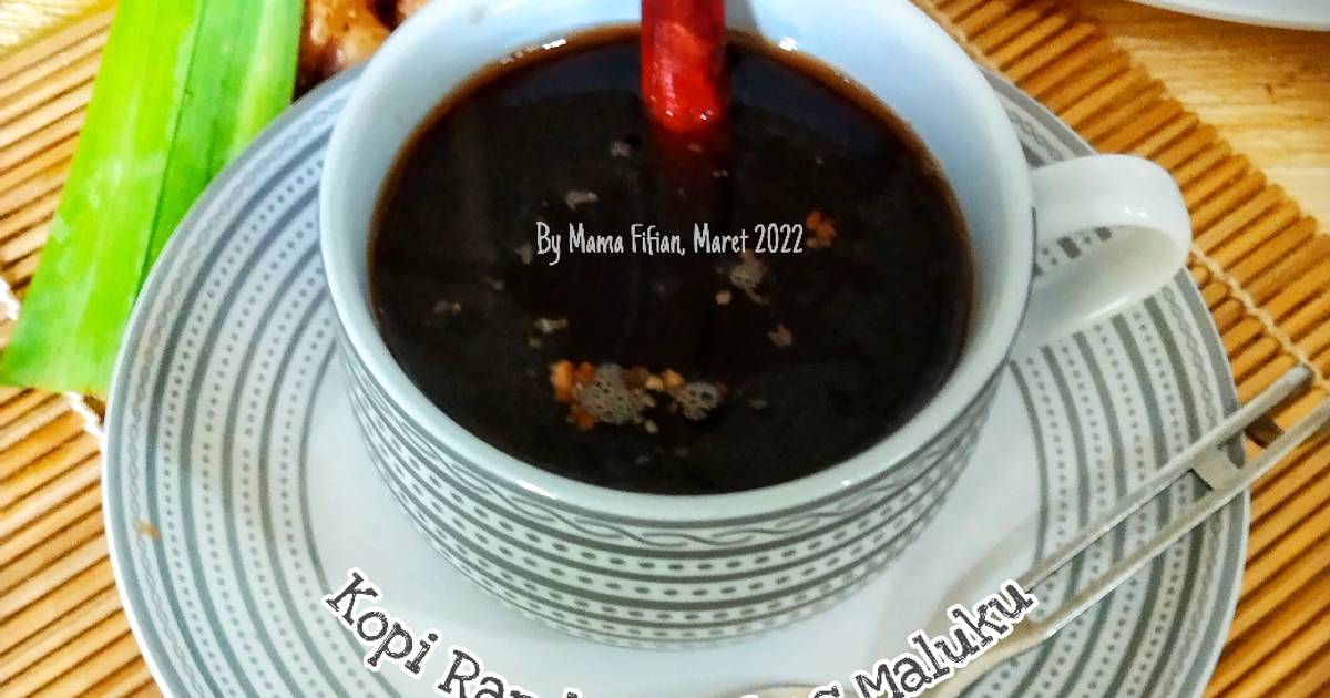 Resep Kopi Rarobang Khas Maluku Oleh Lanjarsih Mama Fifian