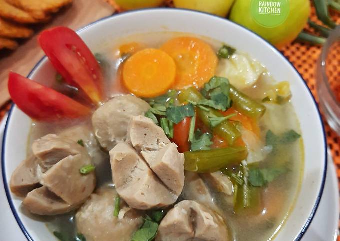 Resep Sop Bakso Sapi Oleh Rainbow Kitchen Cookpad